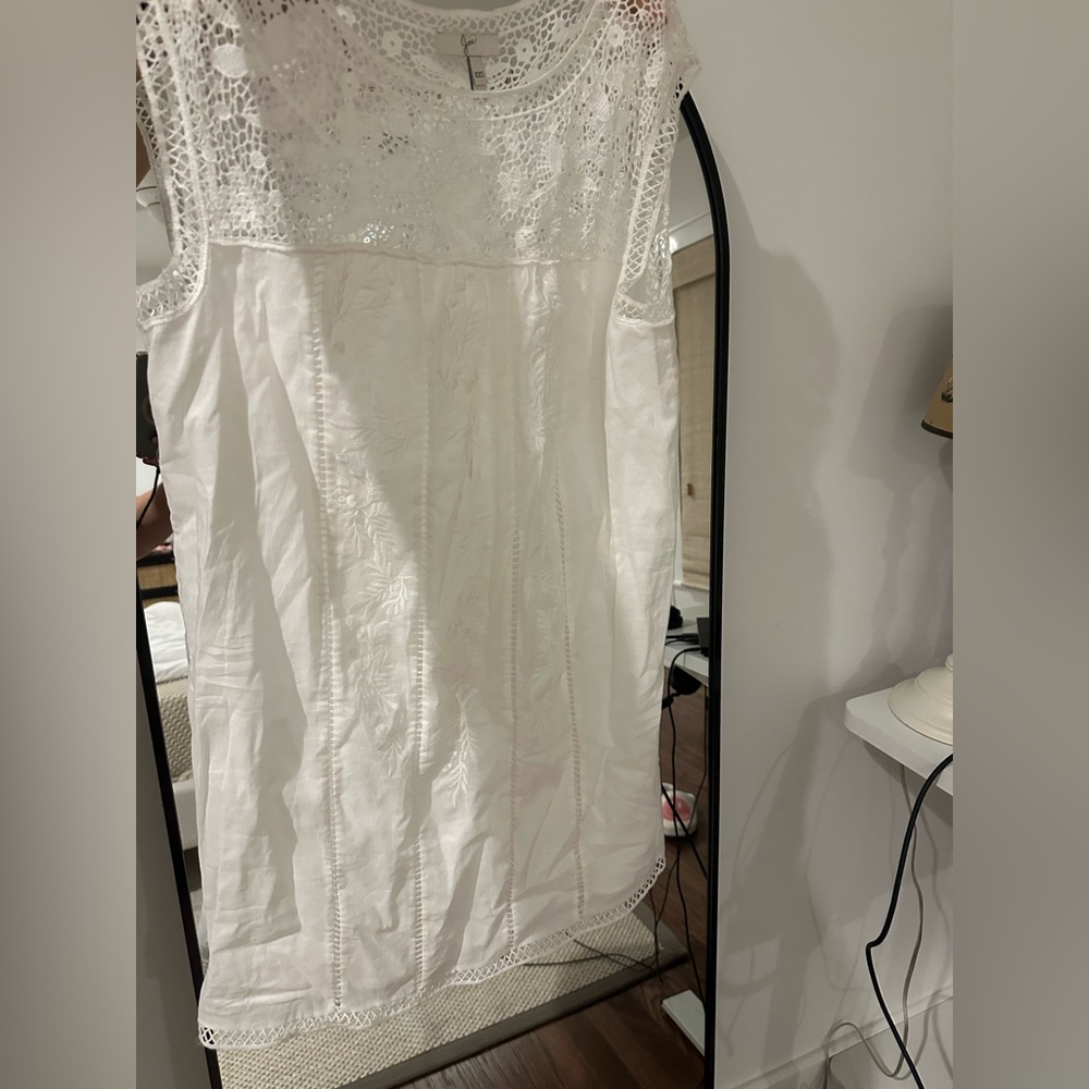 White dress with simple lace